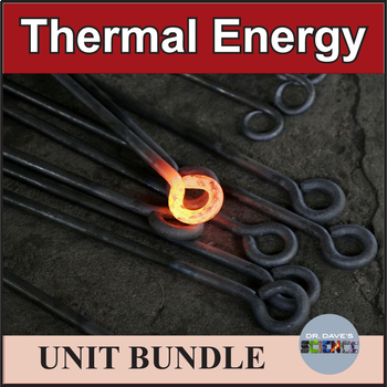 Preview of Thermal Energy Activities Bundle Unit Worksheets PowerPoint