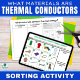 Thermal Energy Conductors and Insulators Sorting Activity 