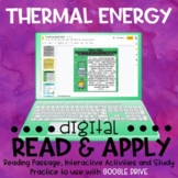 Thermal Energy Digital Read and Apply + Quiz