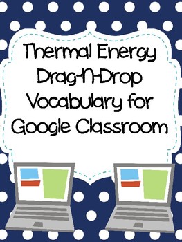 Preview of Thermal Energy Drag-n-Drop Vocab for Distance Learning