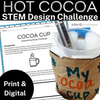 Preview of Thermal Energy Insulated Cup STEM Challenge Conductors and Insulators Project