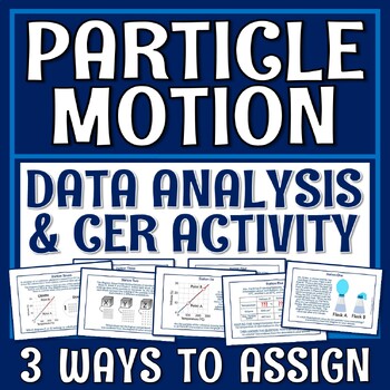 Preview of Thermal Energy Particle Motion Activity CER and Data Analysis Stations Worksheet