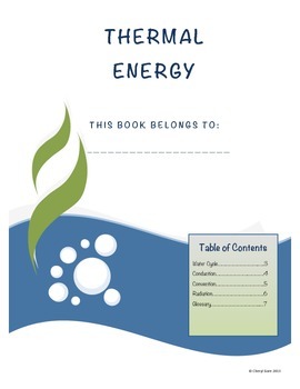 Preview of Thermal Energy Student Note Taking Booklet for Essential Standards