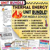 Thermal Energy Unit Bundle for Middle School: Labs, Worksh