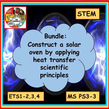 Preview of Thermal energy, heat transfer, solar oven bundle STEM MS PS3-3