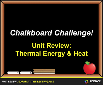 Preview of Thermal or Heat Energy Physics Unit Jeopardy Game for Fun & Review