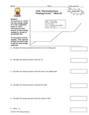 Homework Worksheets: Thermochemistry  - Set of 10!  Answer