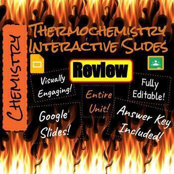 Preview of Thermochemistry Unit Review Google Interactive Slides, Chemistry Study Guide