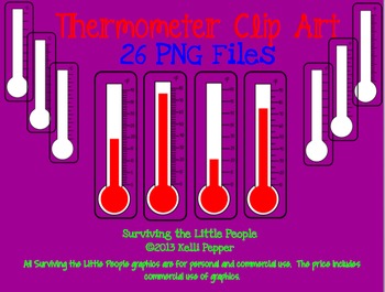 Preview of Thermometer Clip Art
