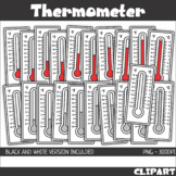 Thermometer Combo Fahrenheit Celsius Clip Art