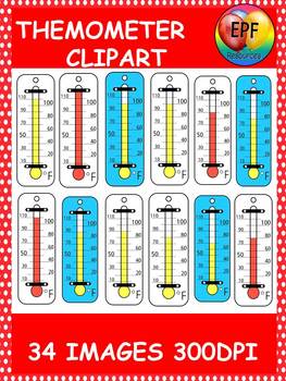 Thermometer Clip Art  Measuring Temperature by Digital Classroom Clipart