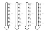Thermometers - Printable and Cuttable - Temperature