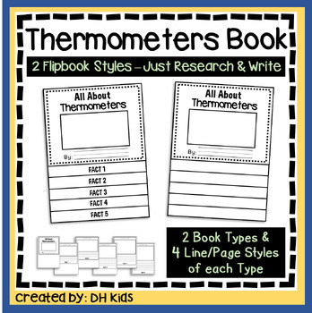 Preview of Thermometers Report, Scientific Tools Research Project, Temperature Tools