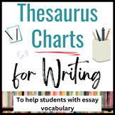 Thesaurus Charts for Essay Writing in Grades 6-12:  Writin