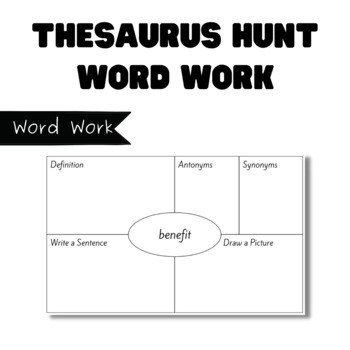 thesaurus for work assignment