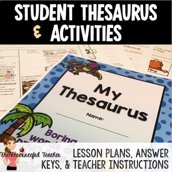 Preview of Thesaurus Lesson and Activities
