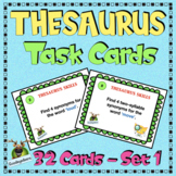 Thesaurus Skills Task Cards: 32 Vocabulary-Building Activities