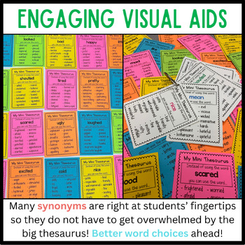 Thesaurus Synonym Charts By The Literacy Dive Tpt