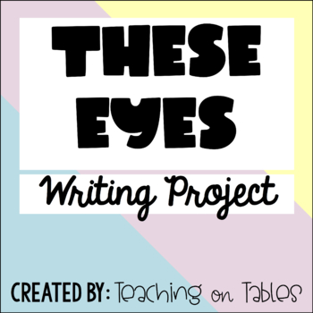 Preview of These Eyes Poem | Beginning of the Year Writing Activity | I Am Poem