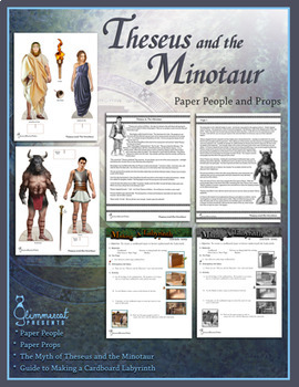 Theseus and the Minotaur Paper People and Greek Myth by Glimmercat ...
