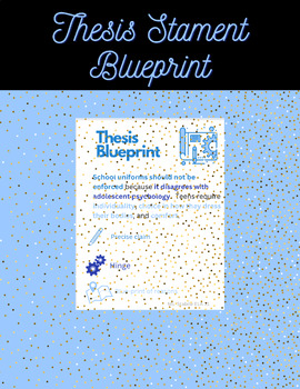 thesis blueprint meaning