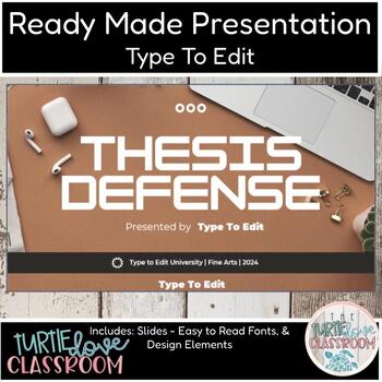 Preview of Thesis Defense University - Ready Made Presentation - Ready To Edit!