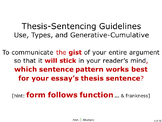 Thesis-Sentencing Guidelines: 30-slide PPT, 6-page PDF Han