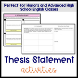 Thesis Statement Activities
