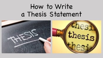 Preview of Thesis Statement Bundle