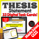 Thesis Statement Digital Task Cards Google Classroom