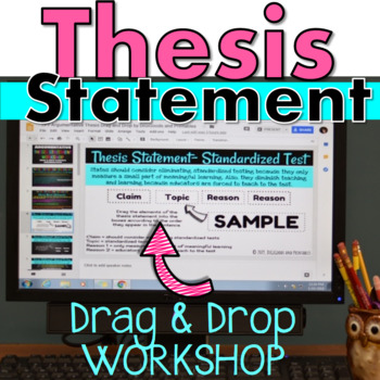 Preview of Thesis Statement Google Classroom Distance Learning