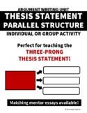 Thesis Statement Parallel Structure Activity