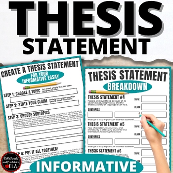 thesis statement informative essay