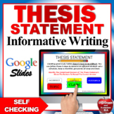Thesis Statement Practice Google Classroom  DIGITAL TASK CARDS