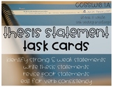 Thesis Statement Task Cards