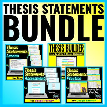 Preview of Thesis Statements BUNDLE | Digital Lesson Game, Practice, & Formative Assessment