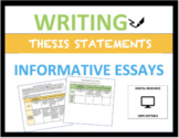 Thesis Statements & Main Points Practice Activity (Informa