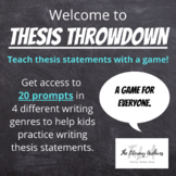 Thesis Throwdown! Teach and review thesis statements with 