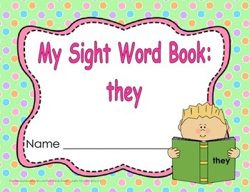 Sight Word Practice Book and Emergent Reader-