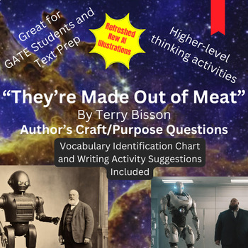 Preview of They're Made Out of Meat Author's Purpose Questions and Activities