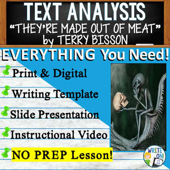 Preview of They're Made Out of Meat - Text Based Evidence - Text Analysis Essay Writing