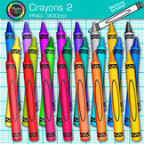 Thin Crayon Clipart: 25 Rainbow School Supply Clip Art Com