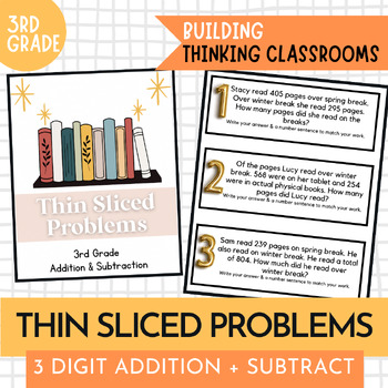 Preview of Thin Sliced Problems 3rd Addition & Subtraction