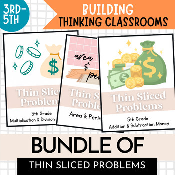 Preview of 5th Bundle Thin Sliced Word Problems