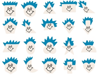 Preview of Thing 1 and Thing 2 | Dr. Seuss, Read Across America | 2D Shapes Clip Art