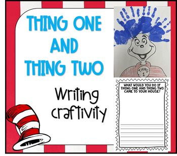 Preview of Dr Seuss Thing one and thing two craft