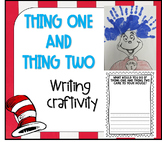 Dr Seuss Thing one and thing two craft