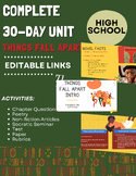Things Fall Apart 30-Day Unit