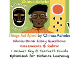 Things Fall Apart (Achebe) - After Reading Essay Assessment + RUBRIC + ANSWERS