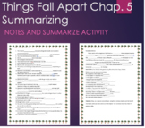 Things Fall Apart Chapter 5 Fill-in-the-blank Note and Summarizing Activity